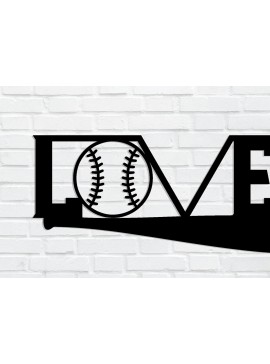 Σετ των 2 Intra απο ξύλο plywood 3mm-4mm πάχος Μεταλλική επιγραφή του μπέιζμπολ, τοίχου Δίασταση 40x40 cm INTRAFABR-89211067