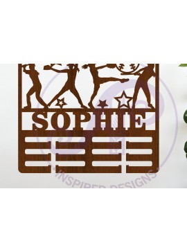 Σετ των 2 Intra απο ξύλο plywood 3mm-4mm πάχος Κάτοχος μεταλλίου μπέιζμπολ/σοφτμπολ Γυναίκα Να Δίασταση 34x34 cm INTRAFABR-79561221