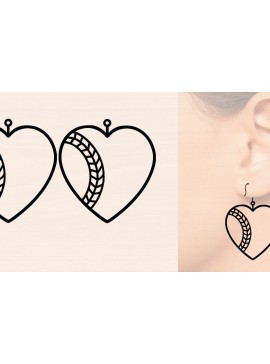 Σετ των 2 Intra απο ξύλο plywood 3mm-4mm πάχος Ξύλινα σκουλαρίκια μπέιζμπολ με Δίασταση 3000x3000 cm INTRAFABR-118025438