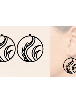 Σετ των 2 Intra απο ξύλο plywood 3mm-4mm πάχος Ξύλινα σκουλαρίκια μπέιζμπολ με Δίασταση 3000x3000 cm INTRAFABR-118025552