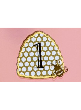 Σετ των 2 Intra απο ξύλο plywood 3mm-4mm πάχος Κυψέλη Cupcake Topper Δίασταση 30x20 cm INTRAFABR-4090321