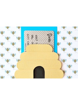 Σετ των 2 Intra απο ξύλο plywood 3mm-4mm πάχος Θήκη δώρου Κυψέλης Δίασταση 30x20 cm INTRAFABR-102081415