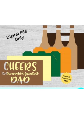 Σετ των 2 Intra απο ξύλο plywood 3mm-4mm πάχος Θήκη δώρου για μπουκάλια μπύρας Δίασταση 15x15 cm INTRAFABR-98113572