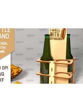 Σετ των 2 Intra απο ξύλο plywood 3mm-4mm πάχος Βάση μπουκαλιών μπύρας Ξύλινη Δίασταση 30x20 cm INTRAFABR-96802941