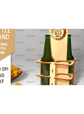 Σετ των 2 Intra απο ξύλο plywood 3mm-4mm πάχος Βάση μπουκαλιών μπύρας Ξύλινη Δίασταση 30x20 cm INTRAFABR-96802988