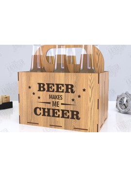 Σετ των 2 Intra απο ξύλο plywood 3mm-4mm πάχος θήκης μπύρας | Καλάθι μπύρας |CNC Δίασταση 15x15 cm INTRAFABR-119722572