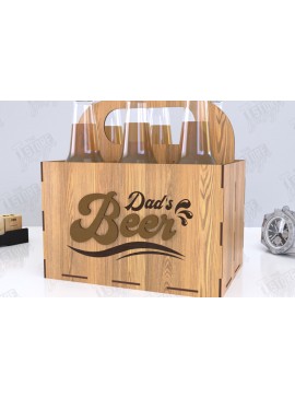 Σετ των 2 Intra απο ξύλο plywood 3mm-4mm πάχος θήκης μπύρας | Καλάθι μπύρας |CNC Δίασταση 15x15 cm INTRAFABR-119884866