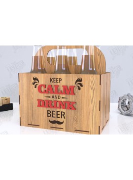 Σετ των 2 Intra απο ξύλο plywood 3mm-4mm πάχος θήκης μπύρας | Καλάθι μπύρας |CNC Δίασταση 15x15 cm INTRAFABR-119884867