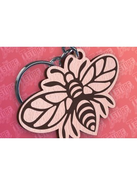 Σετ των 3 Intra απο ξύλο plywood 3mm-4mm πάχος Σχεδιασμός Μπρελόκ Bees | Σχεδιασμός Μπρελόκ Δίασταση 6x6 cm INTRAFABR-92538397