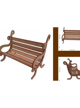 Σετ των 2 Intra απο ξύλο plywood 3mm-4mm πάχος Πάγκος - Δίασταση 15x15 cm INTRAFABR-4072363