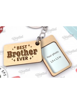 Σετ των 3 Intra απο ξύλο plywood 3mm-4mm πάχος Το καλύτερο Brother Ever . Οικογενειακό μπρελόκ Δίασταση 6x6 cm INTRAFABR-115217463