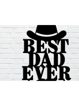 Intra απο ξύλο plywood 3mm-4mm πάχος Η καλύτερη μεταλλική επιγραφή Dad Ever, Δίασταση 3600x3600 cm INTRAFABR-122910047