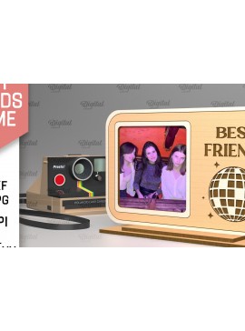 Σετ των 2 Intra απο ξύλο plywood 3mm-4mm πάχος Best Friends Κορνίζα φωτογραφιών Δίασταση 20x30 cm INTRAFABR-97711396