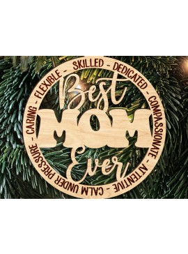 Σετ των 3 Intra απο ξύλο plywood 3mm-4mm πάχος Καλύτερο στολίδι μαμάς Δίασταση 3x3 cm INTRAFABR-123189822