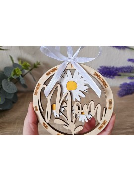 Σετ των 3 Intra απο ξύλο plywood 3mm-4mm πάχος Καλύτερο στολίδι μαμάς | Mother Δίασταση 6x6 cm INTRAFABR-118833257