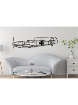 Σετ των 2 Intra απο ξύλο plywood 3mm-4mm πάχος BF109 Aircraft Silhouette, Aviation Δίασταση 15x15 cm INTRAFABR-110397796