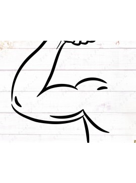 Σετ των 2 Intra απο ξύλο plywood 3mm-4mm πάχος Bicep , Bodybuilder Arm Δίασταση 15x15 cm INTRAFABR-117738081