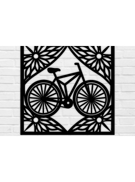 Σετ των 2 Intra απο ξύλο plywood 3mm-4mm πάχος κοπής με λέιζερ μεταλλικού τοίχου ποδηλάτου Δίασταση 40x40 cm INTRAFABR-100418926