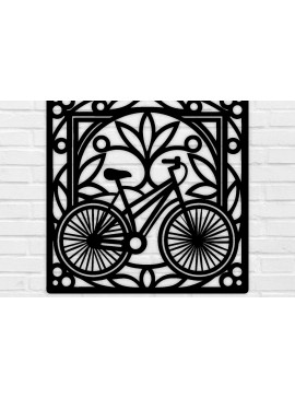 Σετ των 2 Intra απο ξύλο plywood 3mm-4mm πάχος κοπής με λέιζερ μεταλλικού τοίχου ποδηλάτου Δίασταση 40x40 cm INTRAFABR-100419346