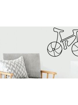 Σετ των 2 Intra απο ξύλο plywood 3mm-4mm πάχος κοπής με λέιζερ μεταλλικού τοίχου ποδηλάτου Δίασταση 40x40 cm INTRAFABR-79016023