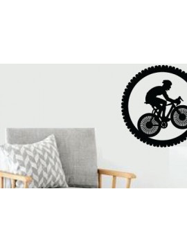 Σετ των 2 Intra απο ξύλο plywood 3mm-4mm πάχος κοπής με λέιζερ μεταλλικού τοίχου ποδηλάτου Δίασταση 40x40 cm INTRAFABR-79159204