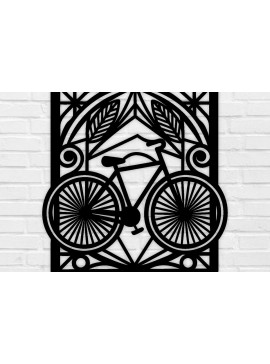 Σετ των 2 Intra απο ξύλο plywood 3mm-4mm πάχος κοπής με λέιζερ μεταλλικού τοίχου ποδηλάτου Δίασταση 40x40 cm INTRAFABR-100418295