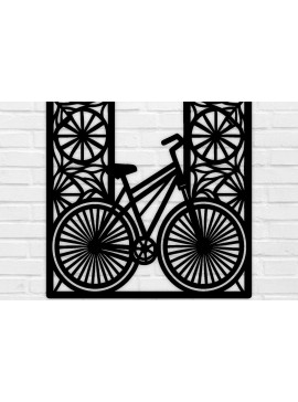 Intra απο ξύλο plywood 3mm-4mm πάχος κοπής με λέιζερ μεταλλικού τοίχου ποδηλάτου Δίασταση 40x40 cm INTRAFABR-100418428