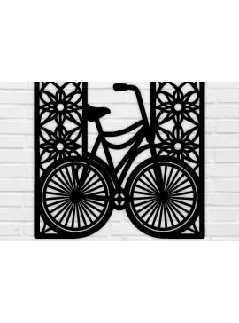 Σετ των 2 Intra απο ξύλο plywood 3mm-4mm πάχος κοπής με λέιζερ μεταλλικού τοίχου ποδηλάτου Δίασταση 40x40 cm INTRAFABR-100419181