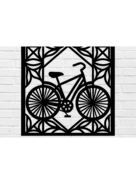 Σετ των 2 Intra απο ξύλο plywood 3mm-4mm πάχος κοπής με λέιζερ μεταλλικού τοίχου ποδηλάτου Δίασταση 40x40 cm INTRAFABR-100419453