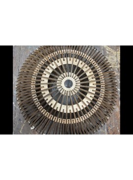 Σετ των 3 Intra απο ξύλο plywood 3mm-4mm πάχος Μεγάλο Κρεμαστό Φωτιστικό 60cm . Δίασταση 6x6 cm INTRAFABR-90596840