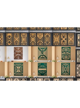 Σετ των 2 Intra απο ξύλο plywood 3mm-4mm πάχος Big Cut Panel  Δίασταση 15x15 cm INTRAFABR-102946074