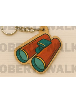 Σετ των 3 Intra απο ξύλο plywood 3mm-4mm πάχος Κιάλια Μπρελόκ Δίασταση 6x6 cm INTRAFABR-123010734