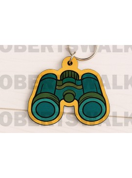 Σετ των 3 Intra απο ξύλο plywood 3mm-4mm πάχος Κιάλια Μπρελόκ με λέιζερ Δίασταση 6x6 cm INTRAFABR-123399053