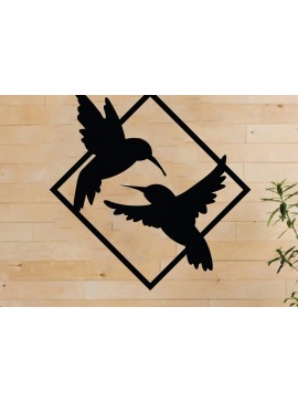 Intra απο ξύλο plywood 3mm-4mm πάχος κοπής με λέιζερ ντεκόρ Bird, Τέχνη τοίχου Δίασταση 40x40 cm INTRAFABR-65356605