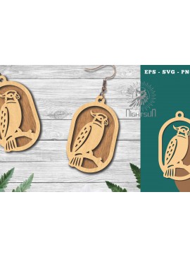 Σετ των 3 Intra απο ξύλο plywood 3mm-4mm πάχος Σκουλαρίκια κοπής με λέιζερ πουλιών 12 Δίασταση 3x3 cm INTRAFABR-113543037