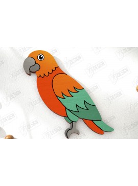 Σετ των 2 Intra απο ξύλο plywood 3mm-4mm πάχος Καρφίτσα πουλιών | Κοσμήματα | Αξεσουάρ Δίασταση 15x15 cm INTRAFABR-110747882