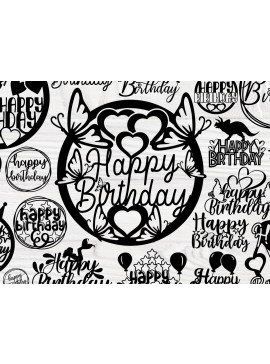 Σετ των 2 Intra απο ξύλο plywood 3mm-4mm πάχος τούρτας γενεθλίων Δίασταση 15x15 cm INTRAFABR-8515646