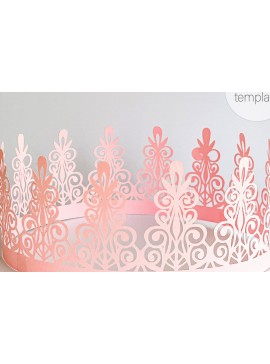 Σετ των 2 Intra απο ξύλο plywood 3mm-4mm πάχος Γενέθλια Crown Princess Tiara Δίασταση 15x15 cm INTRAFABR-30540710