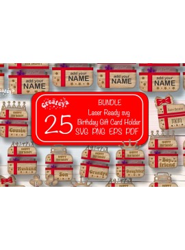 Σετ των 2 Intra απο ξύλο plywood 3mm-4mm πάχος θήκης δώρου γενεθλίων  Δίασταση 15x15 cm INTRAFABR-102810426