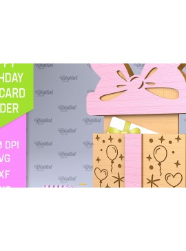 Σετ των 2 Intra απο ξύλο plywood 3mm-4mm πάχος Θήκη δώρου γενεθλίων με Δίασταση 15x15 cm INTRAFABR-96558432