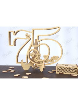 Intra απο ξύλο plywood 3mm-4mm πάχος Πίνακας υπογραφής καλεσμένων γενεθλίων | Βιβλίο επισκεπτών Δίασταση 40x40 cm INTRAFABR-120966720