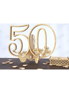 Intra απο ξύλο plywood 3mm-4mm πάχος Πίνακας υπογραφής καλεσμένων γενεθλίων | Βιβλίο επισκεπτών Δίασταση 40x40 cm INTRAFABR-120844616