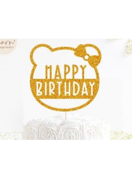 Σετ των 2 Intra απο ξύλο plywood 3mm-4mm πάχος Birthday Kids Cake Topper Δίασταση 15x15 cm INTRAFABR-43474296