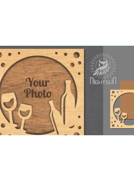 Intra απο ξύλο plywood 3mm-4mm πάχος Κορνίζα 9 για γενεθλίων Δίασταση 20x30 cm INTRAFABR-112908077