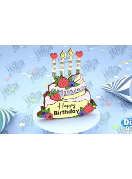 Σετ των 2 Intra απο ξύλο plywood 3mm-4mm πάχος Κάτοχος Χρημάτων γενεθλίων | Ευχετήρια κάρτα Δίασταση 15x15 cm INTRAFABR-100850387