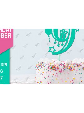 Σετ των 2 Intra απο ξύλο plywood 3mm-4mm πάχος αριθμού γενεθλίων. Νούμερο 9 Δίασταση 15x15 cm INTRAFABR-85304482