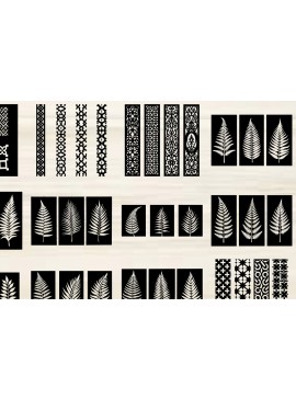 Intra απο ξύλο plywood 3mm-4mm πάχος Μαύρο πάνελ κοπής με λέιζερ Δίασταση 20x30 cm INTRAFABR-125389273