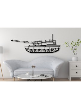 Σετ των 2 Intra απο ξύλο plywood 3mm-4mm πάχος Black Panther Tank Silhouette Δίασταση 15x15 cm INTRAFABR-110508618