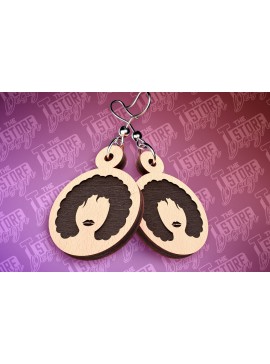 Σετ των 3 Intra απο ξύλο plywood 3mm-4mm πάχος Μαύρα γυναικεία σκουλαρίκια με λέιζερ | CNC Δίασταση 3x3 cm INTRAFABR-89112831