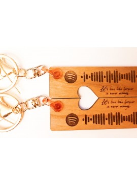 Σετ των 3 Intra απο ξύλο plywood 3mm-4mm πάχος Μπρελόκ για κενή καρδιά Δίασταση 3x3 cm INTRAFABR-67100011